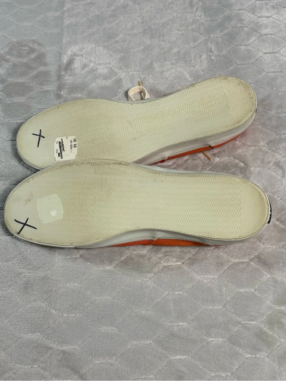 Vintage Polo Ralph Lauren World Class Orange Canvas Sneakers 12D‎ Korea